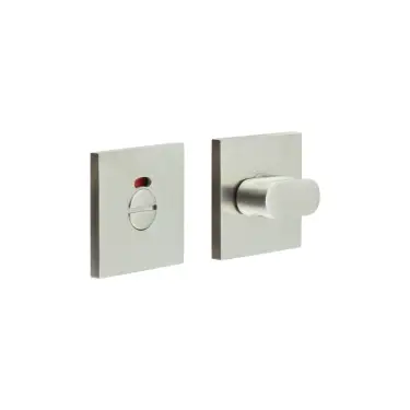 Click Here To Enlarge This Photo Of CR-801BK7SSS Frelan Hardware CRES Thumb Turn & Release &lpar;Square Rose&rpar; with Indicator Satin Stainless Steel &lpar;SS316&rpar;