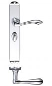FB033CP - Zoo Hardware Fulton & Bray 'Arundel' Lever Bathroom &lpar;57mm c&sol;c&rpar; Handles on Long Backplate &lpar;245 x 42mm&rpar; Polished Chrome