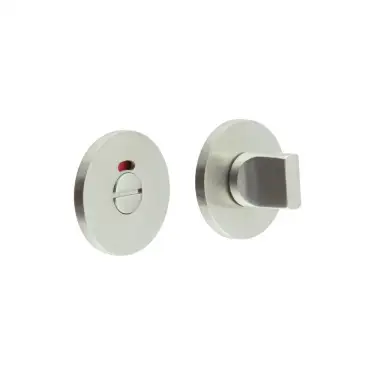 Click Here To Enlarge This Photo Of CR-802AJ7SSS Frelan Hardware CRES Thumb Turn & Release &lpar;Round Rose&rpar; with Indicator Satin Stainless Steel &lpar;SS316&rpar;