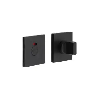 CR-802BK7MB Frelan Hardware CRES Thumb Turn & Release &lpar;Square Rose&rpar; with Indicator Black &lpar;SS316&rpar;