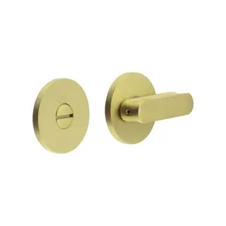 CR-803A7SB Frelan Hardware CRES Thumb Turn & Release &lpar;Round Rose&rpar; Satin Brass &lpar;SS316&rpar;
