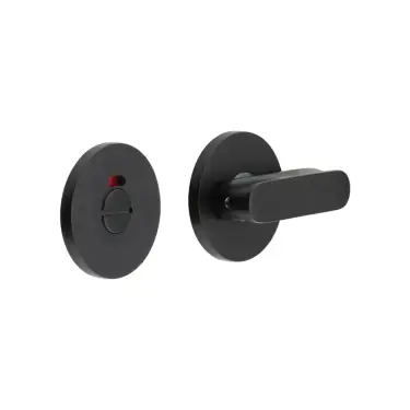 Click Here To Enlarge This Photo Of CR-803AJ7MB Frelan Hardware CRES Thumb Turn & Release &lpar;Round Rose&rpar; with Indicator Black &lpar;SS316&rpar;