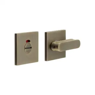 CR-803BK7AB Frelan Hardware CRES Thumb Turn & Release &lpar;Square Rose&rpar; with Indicator Antique Brass &lpar;SS316&rpar;