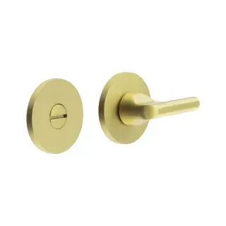 CR-804A7SB Frelan Hardware CRES DDA Thumb Turn & Release &lpar;Round Rose&rpar; Satin Brass &lpar;SS316&rpar;
