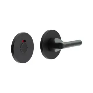CR-804AJ7MB Frelan Hardware CRES DDA Thumb Turn & Release &lpar;Round Rose&rpar; with Indicator Black &lpar;SS316&rpar;