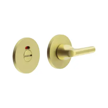 Click Here To Enlarge This Photo Of CR-804AJ7SB Frelan Hardware CRES DDA Thumb Turn & Release &lpar;Round Rose&rpar; with Indicator Satin Brass &lpar;SS316&rpar;