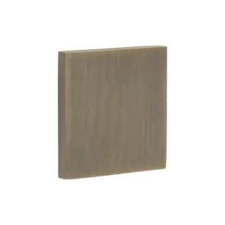 CR-O10AB Frelan Hardware CRES Blank &lpar;Square Rose&rpar; Escutcheon Cover Antique Brass &lpar;SS316&rpar;