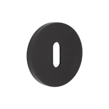 Click Here To Enlarge This Photo Of CR-R10MB Frelan Hardware CRES Standard Keyway &lpar;Round Rose&rpar; Escutcheon Black &lpar;SS316&rpar;