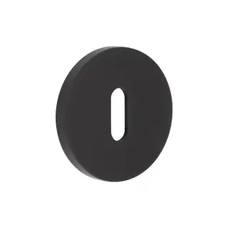 CR-R10MB Frelan Hardware CRES Standard Keyway &lpar;Round Rose&rpar; Escutcheon Black &lpar;SS316&rpar;