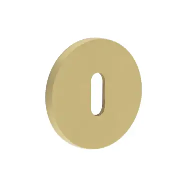 Click Here To Enlarge This Photo Of CR-R10SB Frelan Hardware CRES Standard Keyway &lpar;Round Rose&rpar; Escutcheon Satin Brass &lpar;SS316&rpar;