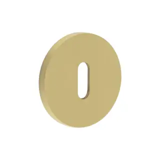 CR-R10SB Frelan Hardware CRES Standard Keyway &lpar;Round Rose&rpar; Escutcheon Satin Brass &lpar;SS316&rpar;