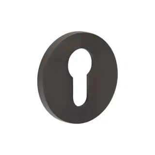 CR-S10DB Frelan Hardware CRES Euro Keyway &lpar;Round Rose&rpar; Escutcheon Dark Bronze &lpar;SS316&rpar;