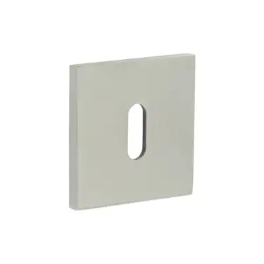 Click Here To Enlarge This Photo Of CR-T10SSS Frelan Hardware CRES Standard Keyway &lpar;Square Rose&rpar; Escutcheon Satin Stainless Steel &lpar;SS316&rpar;