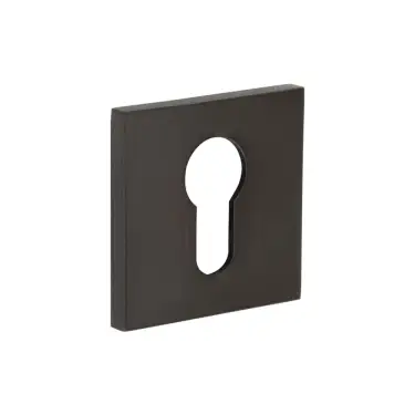 Click Here To Enlarge This Photo Of CR-U10DB Frelan Hardware CRES Euro Keyway &lpar;Square Rose&rpar; Escutcheon Dark Bronze &lpar;SS316&rpar;