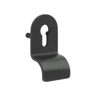 CRES1602MB Frelan Hardware CRES &lpar;Lug Fixed&rpar; Euro Profile Cylinder Pull Black &lpar;SS316&rpar;