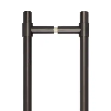Click Here To Enlarge This Photo Of CRES3001DBB2B Frelan Hardware CRES 425mm &lpar;Back to Back&rpar; T-Bar Pull Handles Dark Bronze &lpar;SS316&rpar;