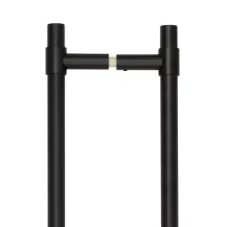 CRES3001MBB2B Frelan Hardware CRES 425mm &lpar;Back to Back&rpar; T-Bar Pull Handles Black &lpar;SS316&rpar;