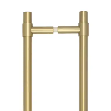 Click Here To Enlarge This Photo Of CRES3001SBB2B Frelan Hardware CRES 425mm &lpar;Back to Back&rpar; T-Bar Pull Handles Satin Brass &lpar;SS316&rpar;