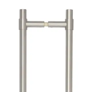 CRES3001SSSB2B Frelan Hardware CRES 425mm &lpar;Back to Back&rpar; T-Bar Pull Handles Satin Stainless Steel &lpar;SS316&rpar;