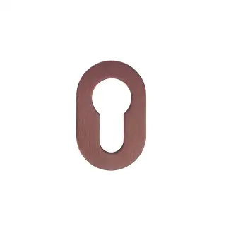 RT001-MINI-PVDBZ - Zoo Hardware Rosso Tecnica 'Mini' Euro Profile Escutcheons &lpar;Pair&rpar;  - PVD Satin Bronze