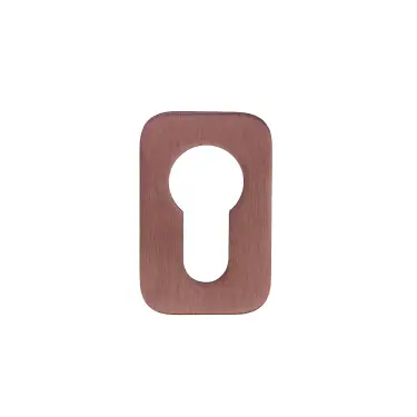 Click Here To Enlarge This Photo Of RT001-MINISQ-PVDBZ - Zoo Hardware Rosso Tecnica 'Mini' Squircle Euro Profile Escutcheons &lpar;Pair&rpar;  - PVD Satin Bronze