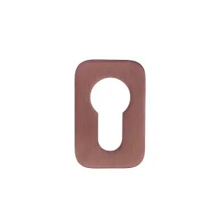 RT001-MINISQ-PVDBZ - Zoo Hardware Rosso Tecnica 'Mini' Squircle Euro Profile Escutcheons &lpar;Pair&rpar;  - PVD Satin Bronze