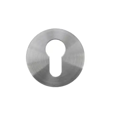 Click Here To Enlarge This Photo Of RT001-SLIM-SSS - Zoo Hardware Rosso Tecnica Slim 4mm Euro Profile Escutcheons &lpar;Pair&rpar; -Satin St&period; Steel