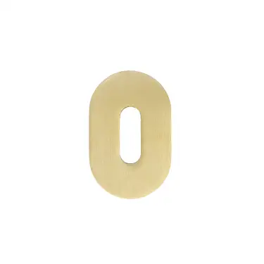 Click Here To Enlarge This Photo Of RT002-MINI-PVDSB - Zoo Hardware Rosso Tecnica 'Mini' Standard Profile Escutcheons &lpar;Pair&rpar; - PVD Satin Brass