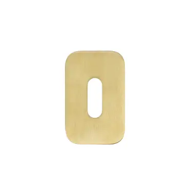 Click Here To Enlarge This Photo Of RT002-MINISQ-PVDSB - Zoo Hardware Rosso Tecnica 'Mini' Squircle Standard Profile Escutcheons &lpar;Pair&rpar; - PVD Satin Brass