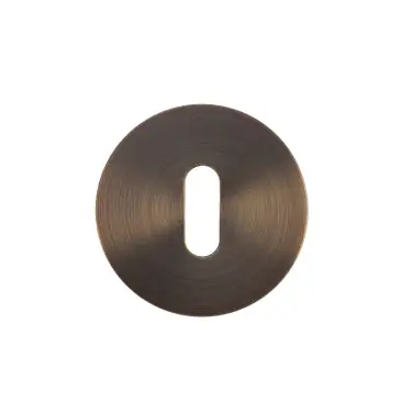 Click Here To Enlarge This Photo Of RT002-SLIM-AB - Zoo Hardware Rosso Tecnica Slim 4mm Standard Profile Escutcheons &lpar;Pair&rpar; - Antique Brass