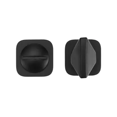 Click Here To Enlarge This Photo Of RT004-MINISQ-PCB - Zoo Hardware Rosso Tecnica 'Mini' Squircle Turn and Release - Powder Coat Black