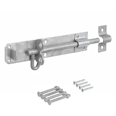 Click Here To Enlarge This Photo Of Eclipse J93142 Galvanised Brenton Padbolt &lpar;Medium Duty&rpar; 203mm with Fixings
