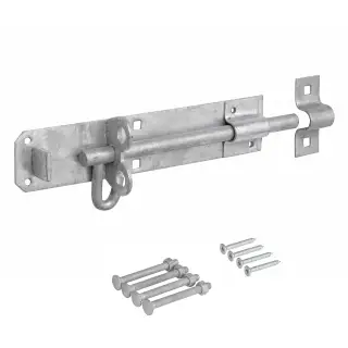 Eclipse J93142 Galvanised Brenton Padbolt &lpar;Medium Duty&rpar; 203mm with Fixings