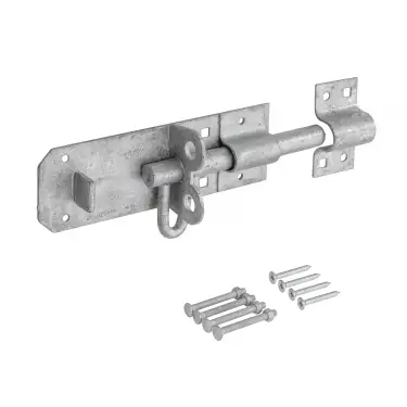 Click Here To Enlarge This Photo Of Eclipse J93126 Galvanised Brenton Padbolt &lpar;Heavy Duty&rpar; 152mm with Fixings