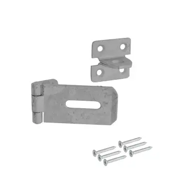 Click Here To Enlarge This Photo Of Eclipse J93322 Galvanised Hasp & Staple 76mm with Fixings