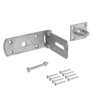 Eclipse J93413 Galvanised Hasp & Staple &lpar;Heavy Duty&rpar; 250mm with Fixings