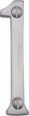 Click Here To Enlarge This Photo Of C1560 1-SC Heritage Brass Numeral 1 Face Fix 76mm &lpar;3"&rpar; Satin Chrome Finish