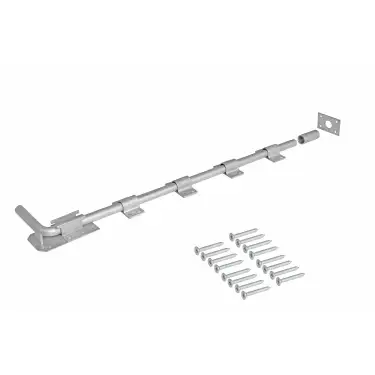 Click Here To Enlarge This Photo Of Eclipse 93485 Galvanised Drop Down Bolt 600mm with Fixings