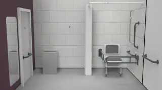 230402&sol;DG Fitzroy of London Doc M Shower Pack &lpar;Stainless Steel&rpar; with Concealed Fixings - Dark Grey &lpar;RAL 7016&rpar;