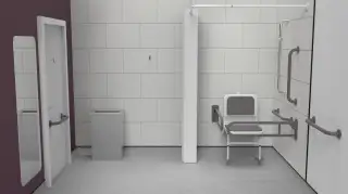 230402&sol;GY Fitzroy of London Doc M Shower Pack &lpar;Stainless Steel&rpar; with Concealed Fixings - Grey &lpar;RAL 7005&rpar;