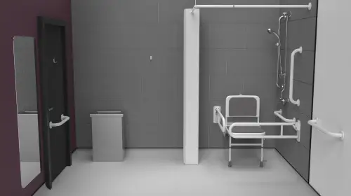 Click Here To Enlarge This Photo Of 230404&sol;WH Fitzroy of London Exposed Valve Doc M Shower Pack &lpar;Stainless Steel&rpar; with Concealed Fixings - White