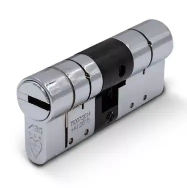 Click Here To Enlarge This Photo Of ABS Euro Profile Double Cylinder 70mm &lpar;35&sol;35&rpar; British Standard Kitemarked TS007 3&ast; - Chrome &lpar;ABSED3535C&rpar;