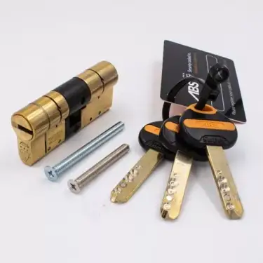 Click Here To Enlarge This Photo Of ABS Euro Profile Double Cylinder 80mm &lpar;40&sol;40&rpar; British Standard Kitemarked TS007 3&ast; - Brass &lpar;ABSED4040B&rpar;