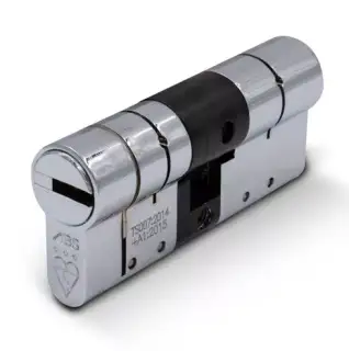ABS Euro Profile Double Cylinder 80mm &lpar;40&sol;40&rpar; British Standard Kitemarked TS007 3&ast; - Chrome &lpar;ABSED4040C&rpar;