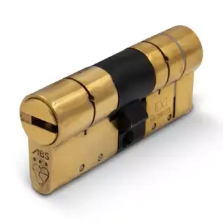 ABS Euro Profile Double Cylinder 90mm &lpar;45&sol;45&rpar; British Standard Kitemarked TS007 3&ast; - Brass &lpar;ABSED4545B&rpar;
