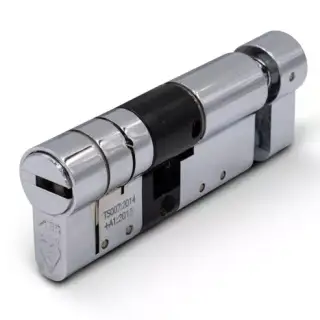 ABS Euro Profile Cylinder & Turn 70mm &lpar;35&sol;35&rpar; British Standard Kitemarked TS007 3&ast; - Chrome &lpar;ABSEKT3535C&rpar;