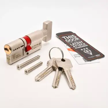 Click Here To Enlarge This Photo Of Ultion Plus with ALPS Technology Euro Profile Cylinder & Turn 80mm &lpar;40&sol;40T&rpar; British Standard Kitemarked TS007 3&ast; &lpar;ULT3EKT4040&rpar;