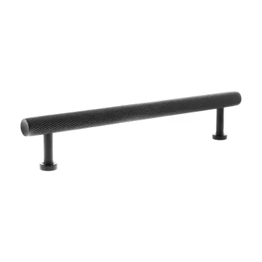 Click Here To Enlarge This Photo Of MHCS17160MB - Millhouse Brass Paddington Spiral T-Bar Cabinet Pull Handle 160mm - Matt Black