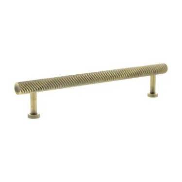 Click Here To Enlarge This Photo Of MHCS17160AB - Millhouse Brass Paddington Spiral T-Bar Cabinet Pull Handle 160mm - Antique Brass