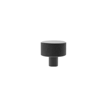 Click Here To Enlarge This Photo Of MHCS1532MB - Millhouse Brass Paddington Spiral Round Cabinet Knob Handle - Matt Black